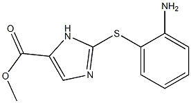 5-(Methoxycarbonyl)-2-[[2-[amino]phenyl]thio]-1H-imidazole Structure