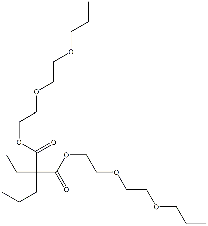 Ethylpropylmalonic acid bis[2-(2-propoxyethoxy)ethyl] ester 구조식 이미지