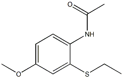 N-(2-Ethylthio-4-methoxyphenyl)acetamide 구조식 이미지