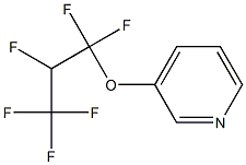 3-(1,1,2,3,3,3-Hexafluoropropyloxy)pyridine Structure