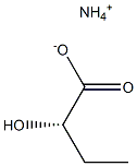 [S,(-)]-2-Hydroxybutyric acid ammonium salt 구조식 이미지