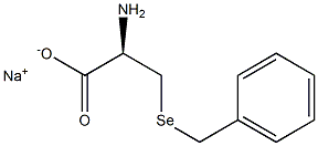 (+)-3-(Benzylseleno)-L-alanine sodium salt Structure