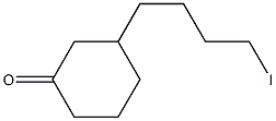 3-(4-Iodobutyl)cyclohexan-1-one 구조식 이미지