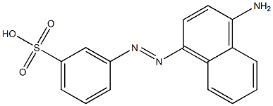 m-(4-Amino-1-naphtylazo)benzenesulfonic acid 구조식 이미지