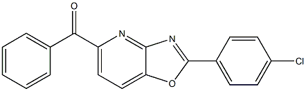 2-(4-Chlorophenyl)-5-benzoyloxazolo[4,5-b]pyridine 구조식 이미지