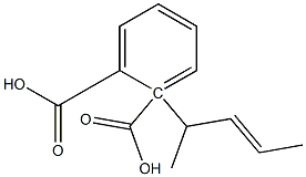 (+)-Phthalic acid hydrogen 1-[(E,S)-3-pentene-2-yl] ester Structure