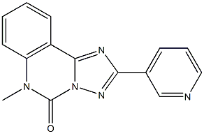 6-Methyl-2-(3-pyridinyl)[1,2,4]triazolo[1,5-c]quinazolin-5(6H)-one Structure