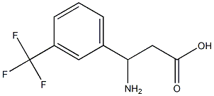 (RS)-3-amino-3-(3-trifluoromethylphenyl)propionic acid 구조식 이미지
