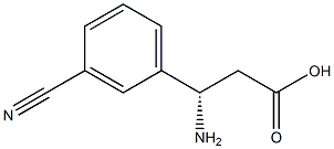 (S)-3-amino-3-(3-cyanophenyl)propionic acid Structure