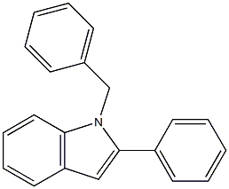 1-benzyl-2-phenylindole 구조식 이미지
