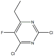 2,4-dichloro-5-fluoro-6-ethylpyrimidine Structure