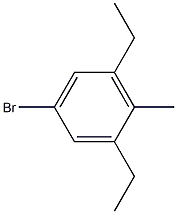 2,6-diethyl-4-bromotoluene Structure