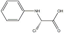 2-chloro-L-phenylglycine 구조식 이미지