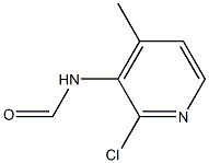 2-chloro-3-formylamino-4-methylpyridine Structure