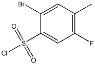 2-bromo-4-methyl-5-fluorobenzenesulfonyl chloride Structure