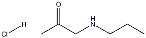 1-propylamino-2-propanone hydrochloride Structure