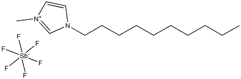 1-Decyl-3-MethylImidazolium hexaFluoroAntimonate Structure