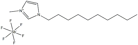 1-Decyl-3-MethylImidazolium hexaFluoroAntimonate 구조식 이미지