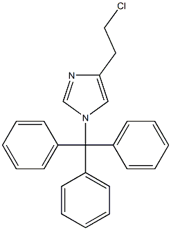 4-(2-chloroethyl)-1-(trityl)-1H-imidazole Structure