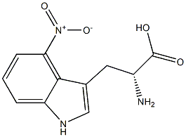 4-nitro-D-tryptophan 구조식 이미지