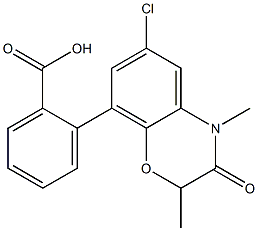 Methyl 6-chloro-4-methyl-3,4-dihydro-3-oxo-2H-1,4-benzoxazine-8-benzoate Structure