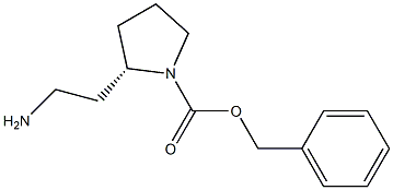 S-benzyloxycarbonyl-2-(aminoethyl)pyrrolidine 구조식 이미지