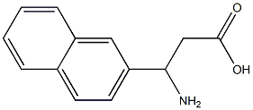 RS-3-amino-3-(2-naphthyl)propionic acid 구조식 이미지