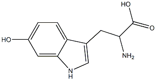 6-hydroxy-DL-tryptophan Structure