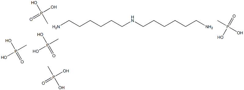 Bis, 1,6-hexylenetriamine pentamethylphosphonic acid Structure