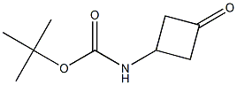 Tert-butyl 3-oxocyclobutanecarbamate Structure