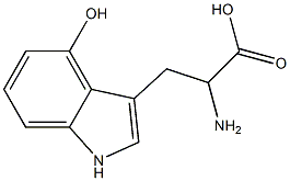4-hydroxy-DL-tryptophan 구조식 이미지
