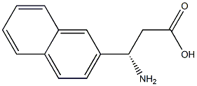 S-3-amino-3-(2-naphthyl)propionic acid Structure