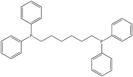 1,6-bis(diphenylphosphino)hexane Structure