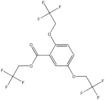 Trifluoroethyl 2,5-bis(2,2,2trifluoroethoxy)benzoate 구조식 이미지