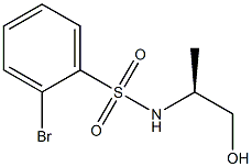 (S)-2-bromo-N-(1-hydroxypropan-2-yl)benzenesulfonamide Structure