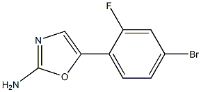 5-(4-Bromo-2-fluorophenyl)oxazol-2-amine 구조식 이미지