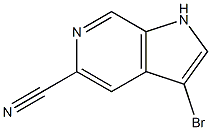 3-Bromo-1H-pyrrolo[2,3-c]pyridine-5-carbonitrile 구조식 이미지