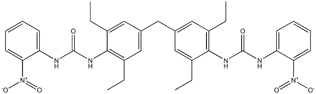 1,1'-[Methylenebis(2,6-diethyl-4,1-phenylene)]bis[3-(2-nitrophenyl)urea] Structure