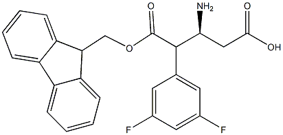 Fmoc-(S)-3-Amino-4-(3,5-difluoro-phenyl)-butyric acid 구조식 이미지