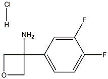 3-(3,4-difluorophenyl)oxetan-3-amine hydrochloride 구조식 이미지