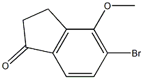 5-bromo-4-methoxy-2,3-dihydro-1H-inden-1-one 구조식 이미지