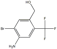 (4-Amino-5-bromo-2-trifluoromethyl-phenyl)-methanol Structure
