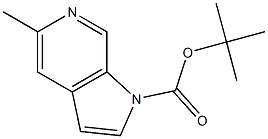5-Methyl-pyrrolo[2,3-c]pyridine-1-carboxylic acid tert-butyl ester 구조식 이미지