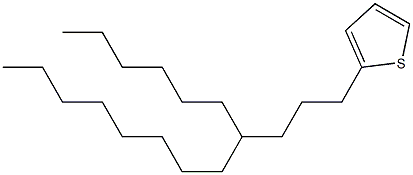 2-(4-hexyldodecyl)thiophene Structure
