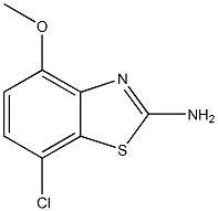 7-chloro-4-methoxybenzo[d]thiazol-2-amine 구조식 이미지