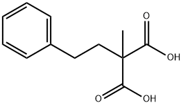 2-Methyl-2-phenethyl-malonic acid Structure