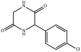3-(4-chlorophenyl)piperazine-2,5-dione Structure