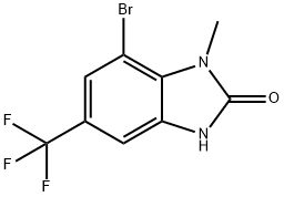 7-Bromo-1-methyl-5-(trifluoromethyl)-3H-1,3-benzodiazol-2-one Structure