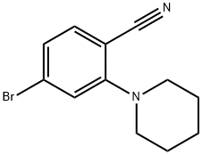 4-Bromo-2-(piperidin-1-yl)benzonitrile 구조식 이미지