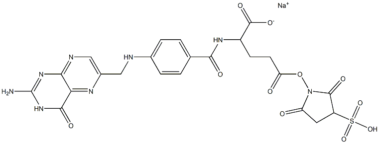 Folic Acid Sulfosuccinimidyl Ester Sodium Salt (Technical Grade) Structure